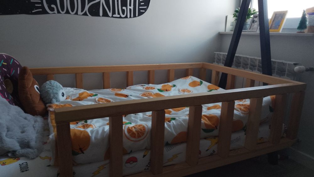 łóżko domek drewniane