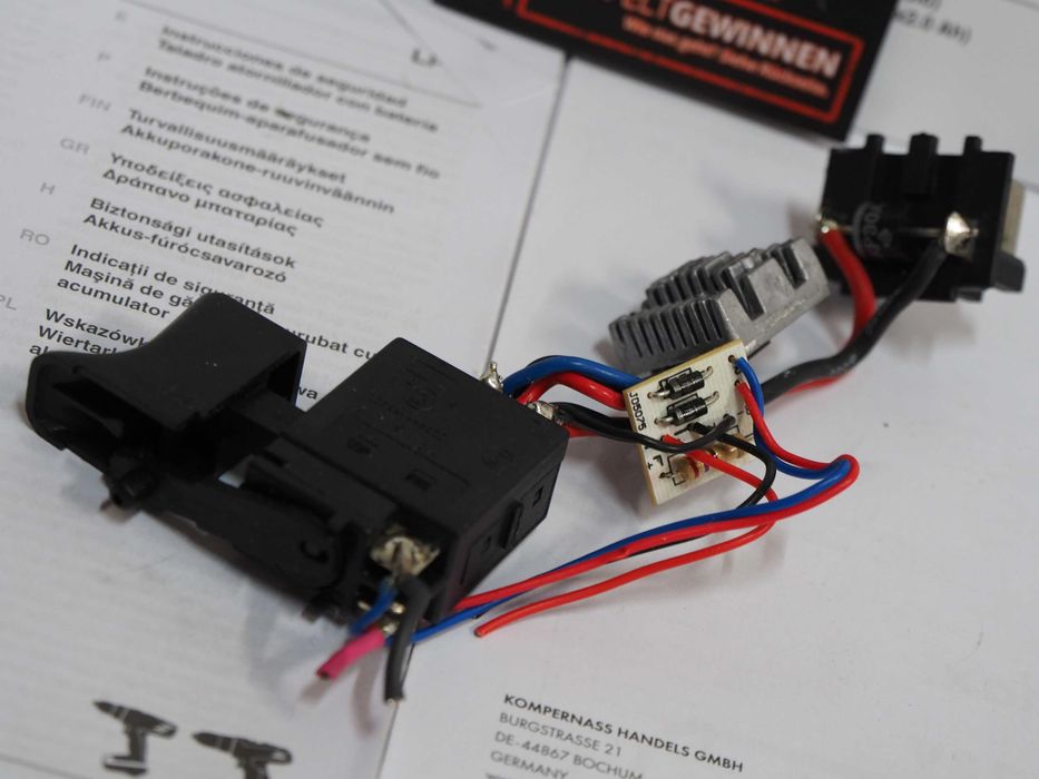 Wylacznik EINHELL TE-CI 18 LI zakrętarka klucz 18v wlacznik