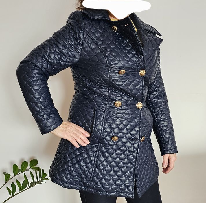 Kurtka zimowa damska pikowana granatowa R L  Yira