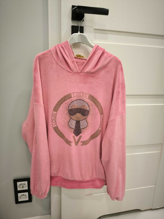 Bluza damska welurowa