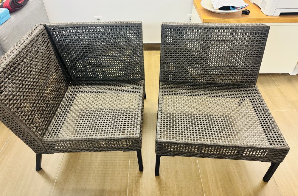 Banco exterior Rattan 2 pecas