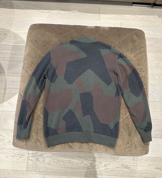 Armani Exchange Knitted Jacket With Camouflage Motif