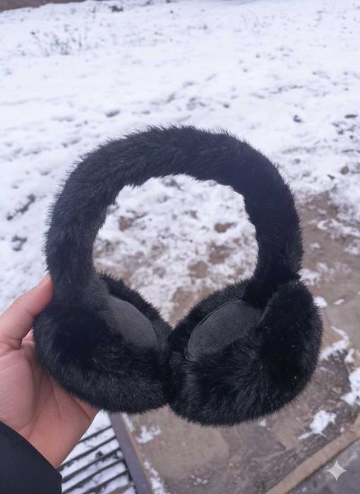 Зимові хутряні навушники з преміум-якості