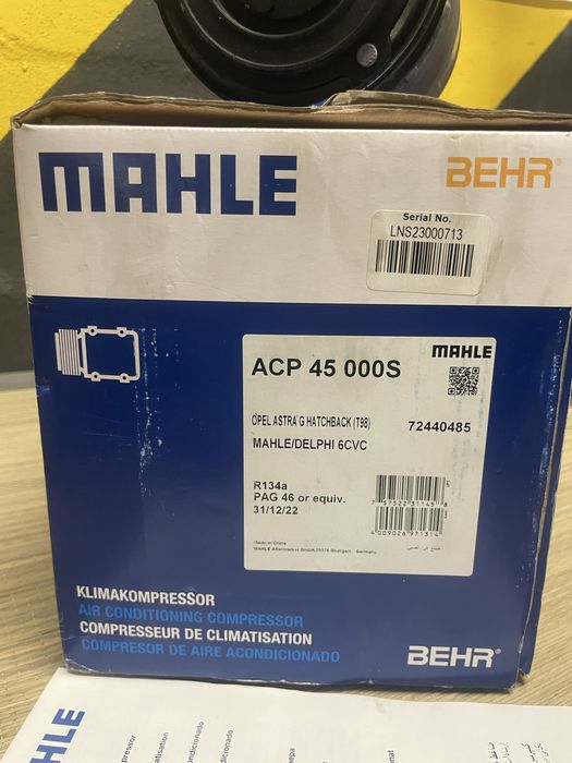 Compressor de ar condicionado NOVO – Opel Astra G