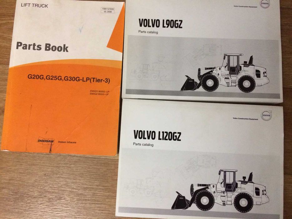 Продам каталоги запчастей погрузчиков VOLVO L90.120 DOOSAN G20.25.30