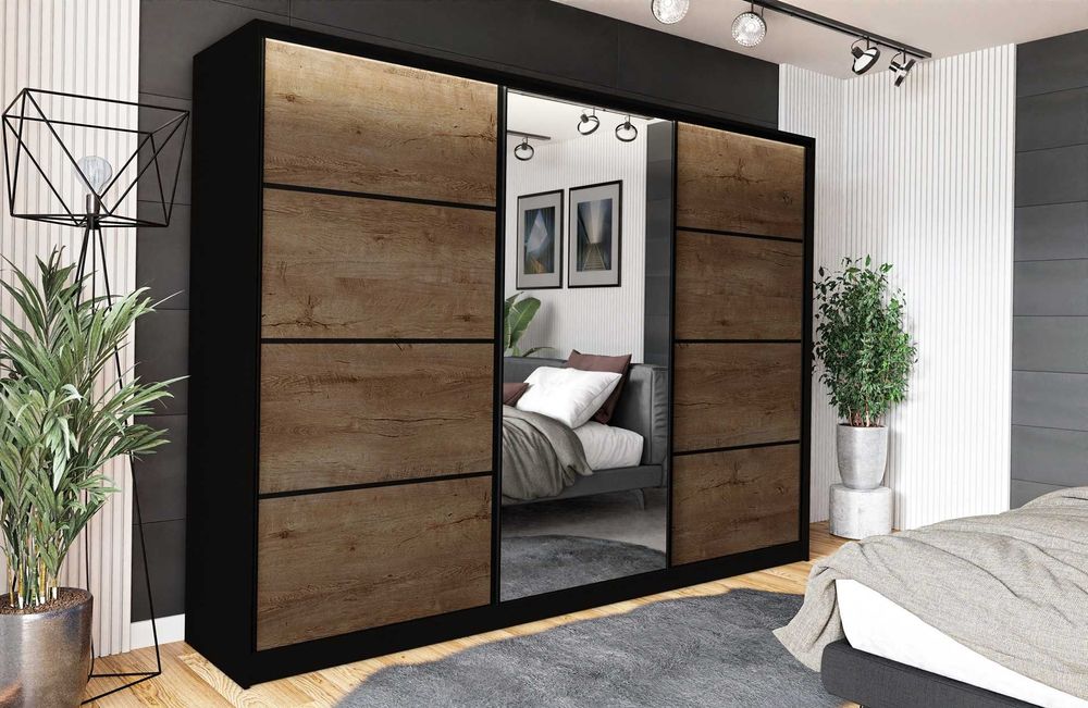 270x230x56 Szafa przesuwna Black