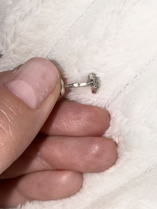 Сережки із срібла 925 проби з вставками