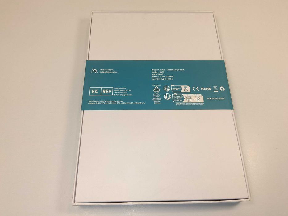 Z117 Etui Z Klawiaturą Do iPad Air 4/5/6 Pro 11 CACOE Podświetlenie