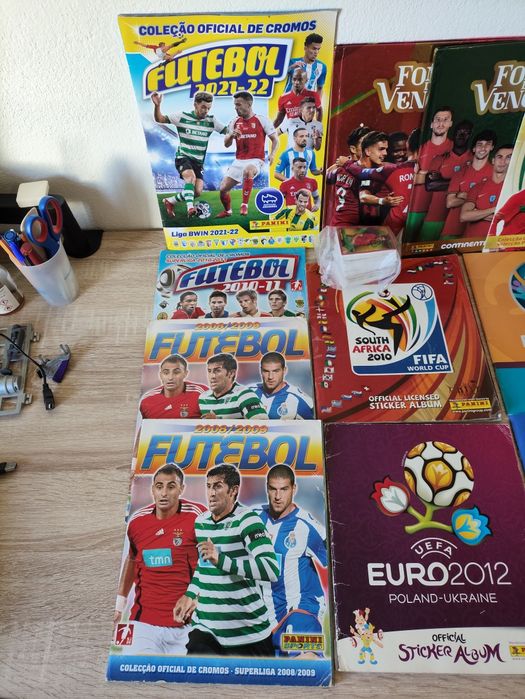 Lote 11 Cadernetas de Futebol Cromos