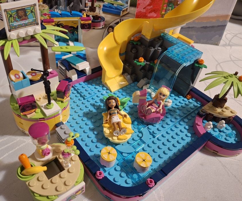 Klocki lego friends 41374 impreza Andrei na basenie