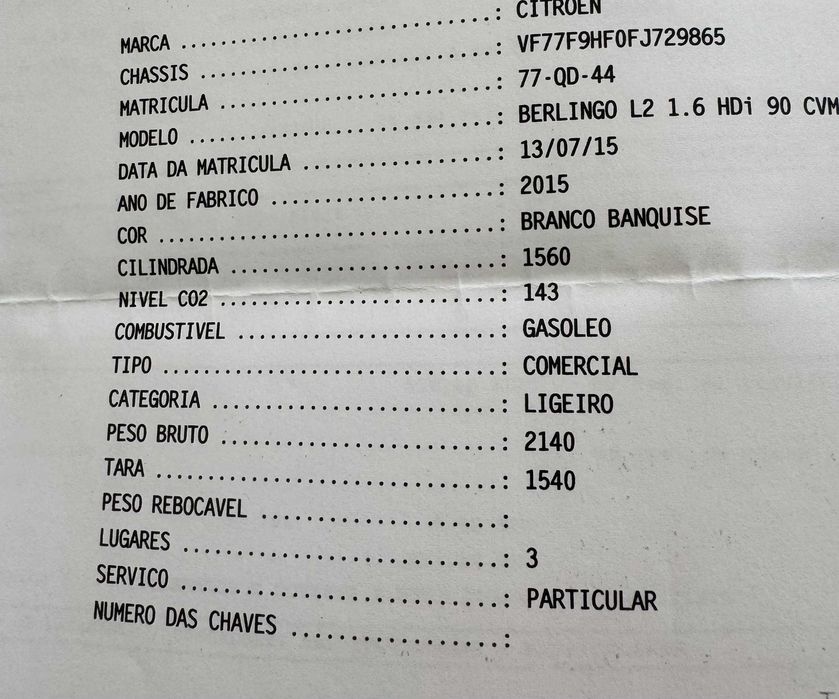 Carrinha CITROEN BERLINGO em Bom Estado