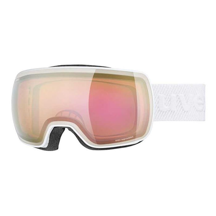 Gogle narciarskie Uvex Compact FM White Mirror Gold S2