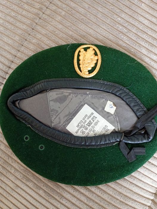 Zielony beret Bundeswehra rozmiar 58