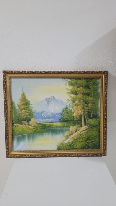 Conjunto de quadros pintados à mão