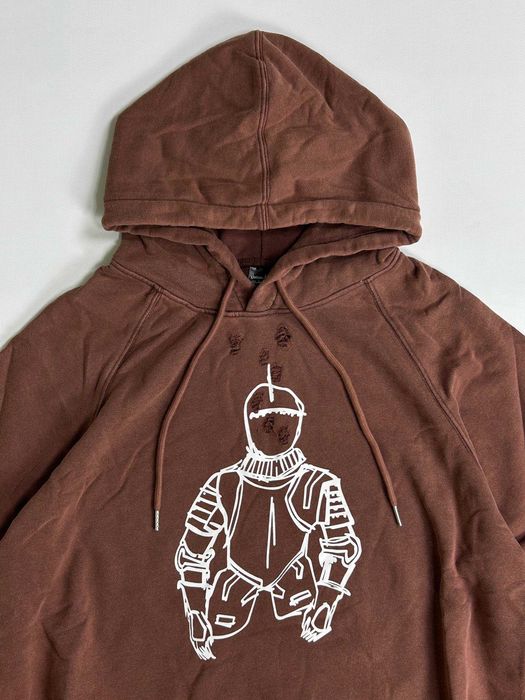 Худі Number (N)ine Knight теракотовий худи терракотовый кофта