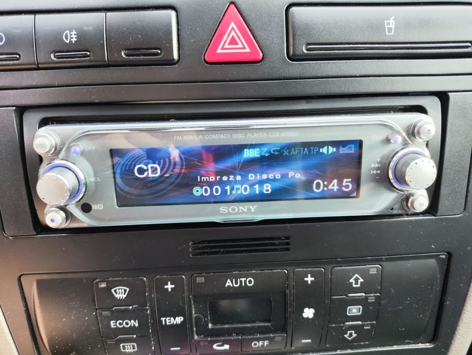 Radio Sony cdx m9900 winda animacje MP3 bluetooth