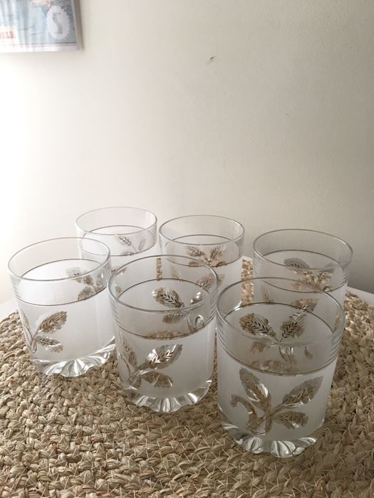 Conjunto 6 copos vintage