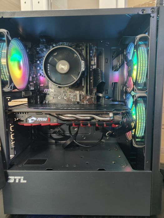 Игровой ПК Комп'ютер Ryzen 5 1600/ОЗУ 8-Gb/SSD 120GB/GTX 1060-6GB/RX 580-8Gb