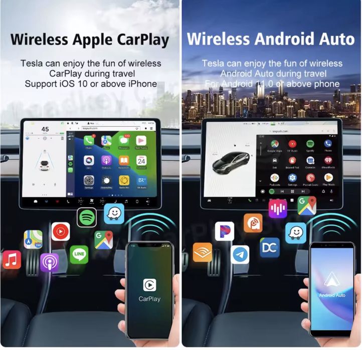 CarLink CPC200-T2C (WIFI).Dla TESLA model 3 / X / Y / S , CARPLAY adapter BLUETOOTH WIFI