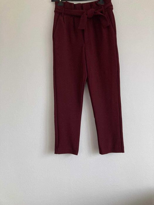 Spodnie bordowe eleganckie