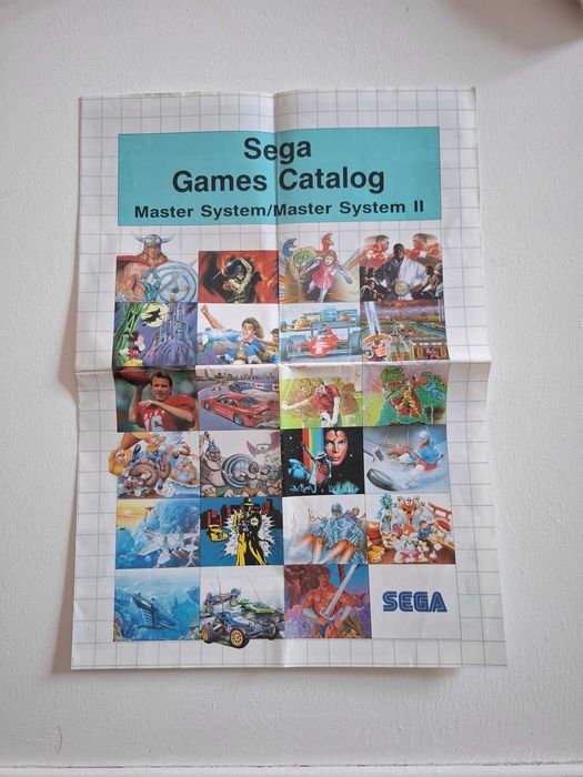 Poster / Folheto Sega Game Catalog