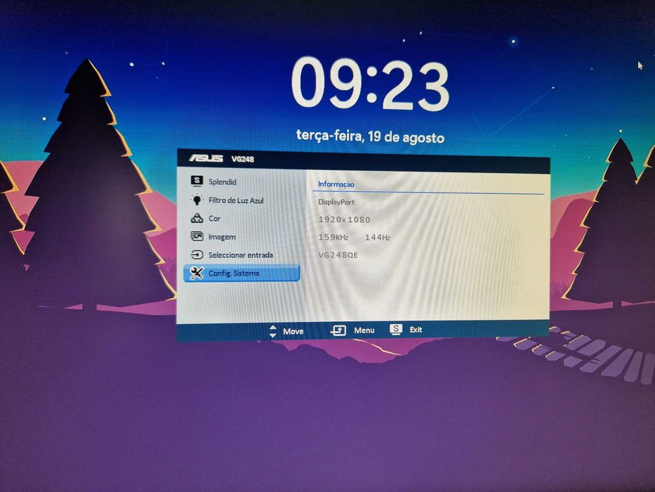 Monitor ASUS VG258QE 24” 144Hz 1ms 3D – Gaming/Trabalho