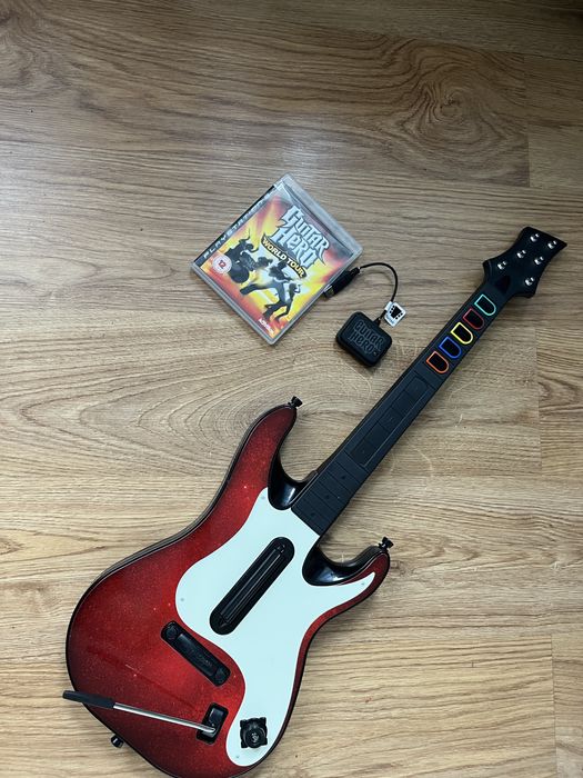 Gitara Guitar Hero ps3 + gra guitar hero world tour