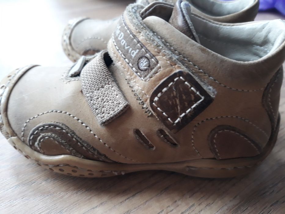 Skórzane buty r.21, 12-12,5cm