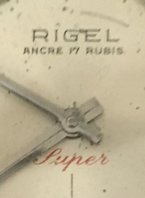 Relógio mecânico antigo, RIGEL