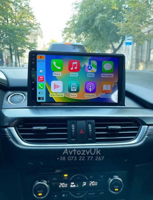 Магнитола MAZDA 6 Mazda 3 323 GPS Tesla Мазда 6 3 CarPlay Android 16