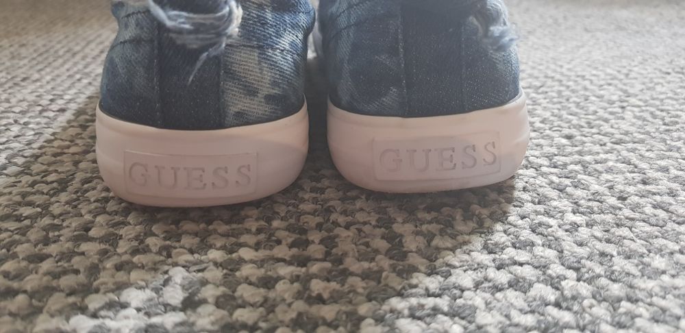 Nowe Guess tenisówki trampki Jeans dżinsy wkładka 24 cm