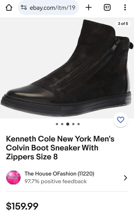 Мужские ботинки/сникерсы Kenneth Cole New York Colvin Boot, 44.5 р.