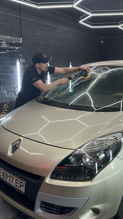 Шлифока и полирока стекол на авто, Полировка лобового стекла и боковых