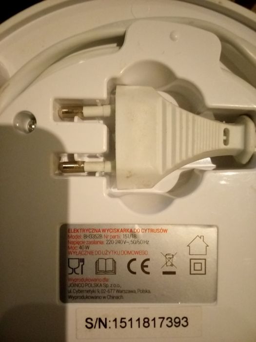 Wyciskarka do cytrusów elektryczna