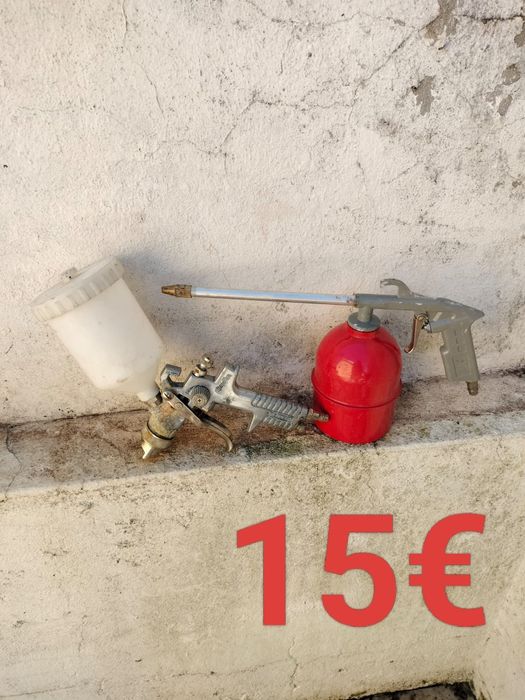 Pistola de pintura e pistola de lavagem