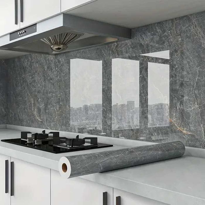 Пленка под мрамор 60см х 5М. Самоклеящаяся на стены и мебель!