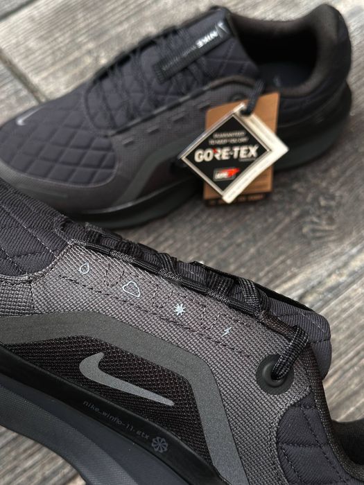 Кросівки осінні Nike Air Winflo 11 Gore-Tex Black premium | Кроссовки Найк чоловічі