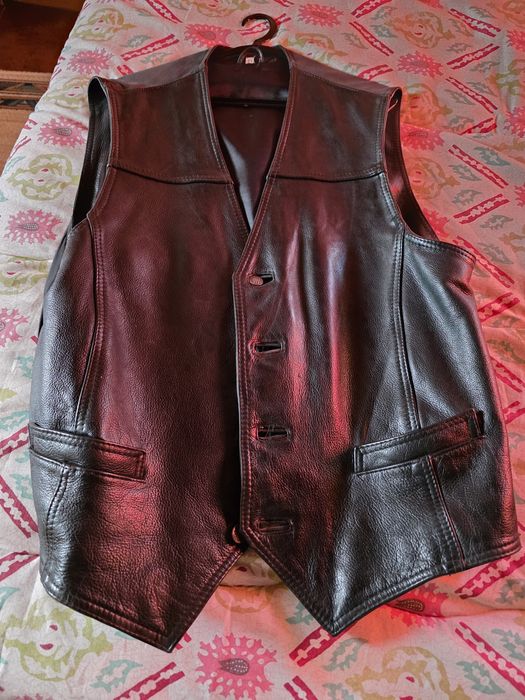 Colete em pele xxl