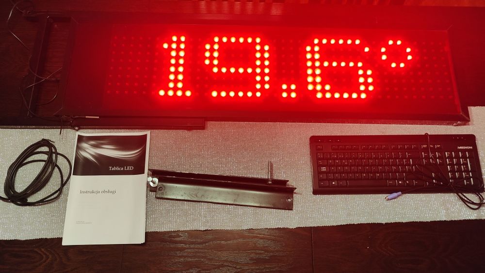 Tablica LED dwustronna 1150x310. Reklama. Banner. Wyświetlacz.