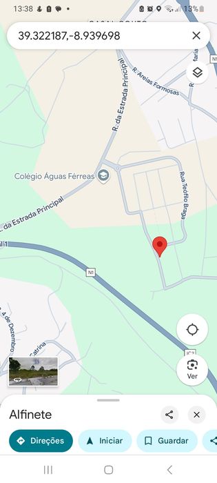 Lote terreno 670m2 Rio Maior