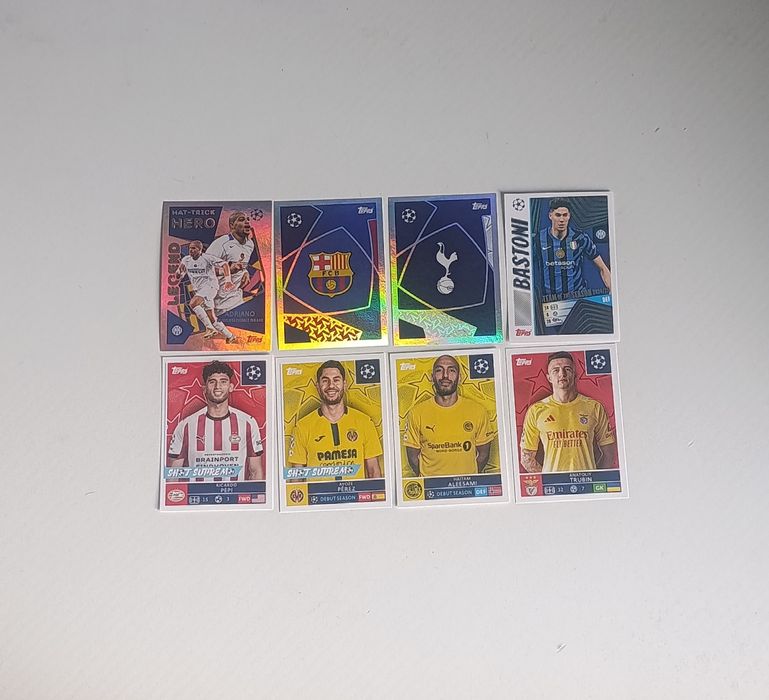 Zestaw Kart i Naklejek TOPPS UCL 2025/26 + Match Attax | ADRIANO, BARCA, SPURS