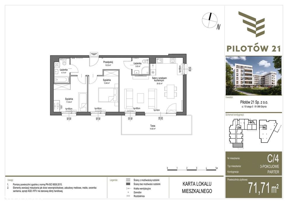 Pilotów 21 | mieszkanie 3-pok. | C/4