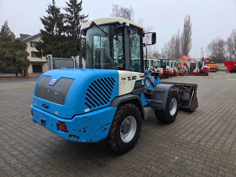 Ładowarka Kołowa TEREX TL80 - 2011r - Łyżka krokodyl + widły