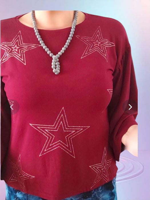 Nietuzinkowa bluzeczka bordo Laura Scott