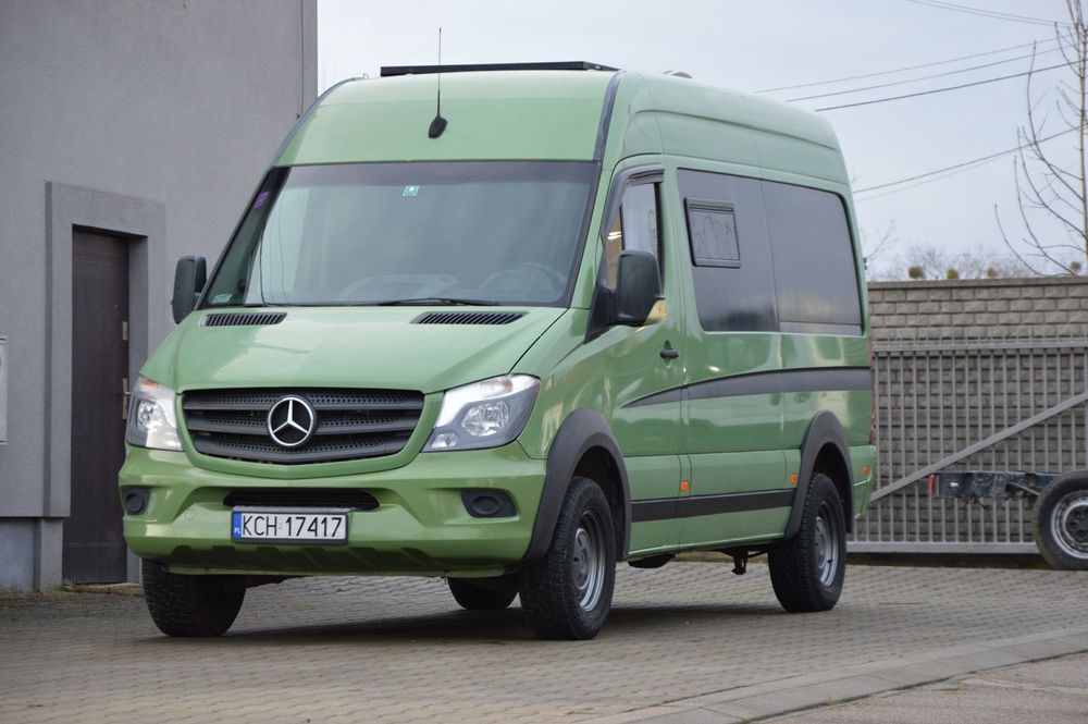 Mercedes-Benz SPRINTER KAMPER  PIĘKNY / lodówka / ZLEW / recaro / KLIMA / webasto / CAMPERVAN jak 4x4