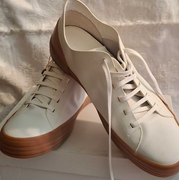 Sapatilhas Del Carlo-ténis em pele-tm.41