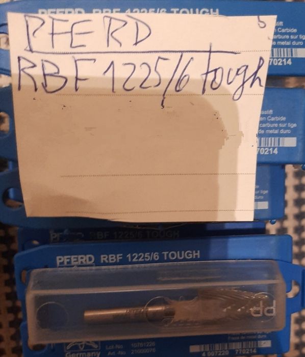 Fresas Rotativas PFERD em Metal Duro (Carbeto de Tungsténio)