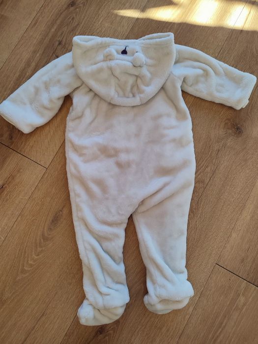 Kombinezon biały miś