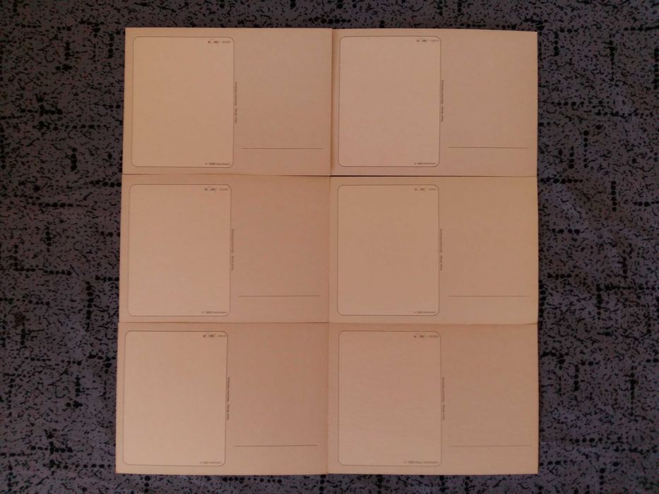 Postais de diferentes estilos