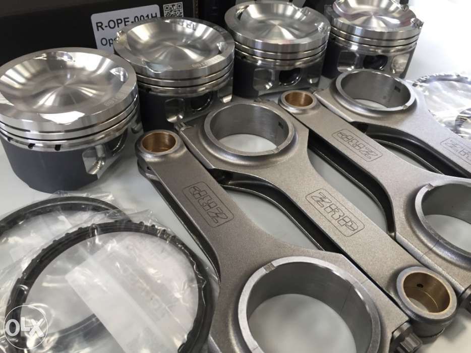Pistons forjados Wossner e Bielas ZRP para C20LET | C20XE